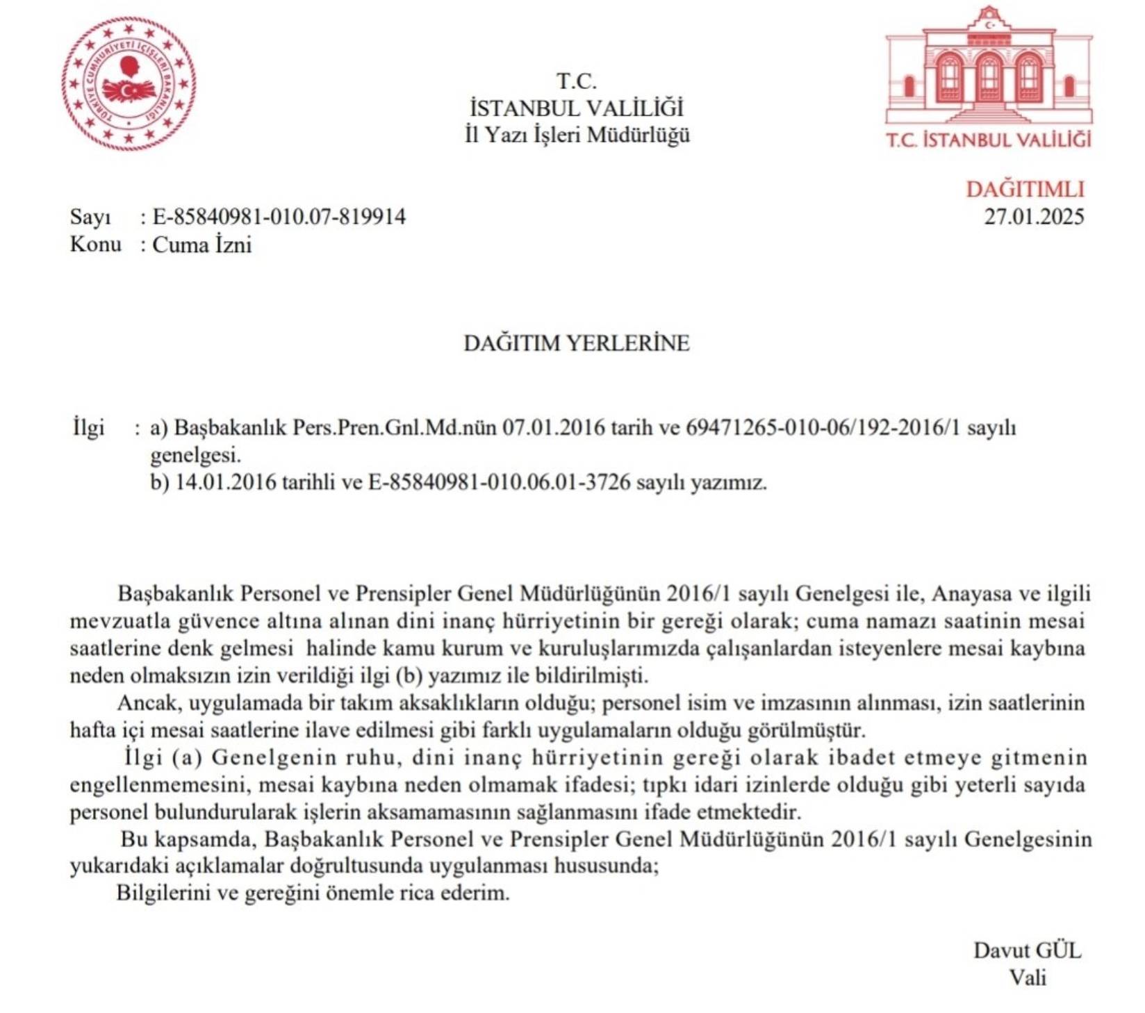 istanbul valiligniden cuma namazi uyarisi 0 zlChKARJ