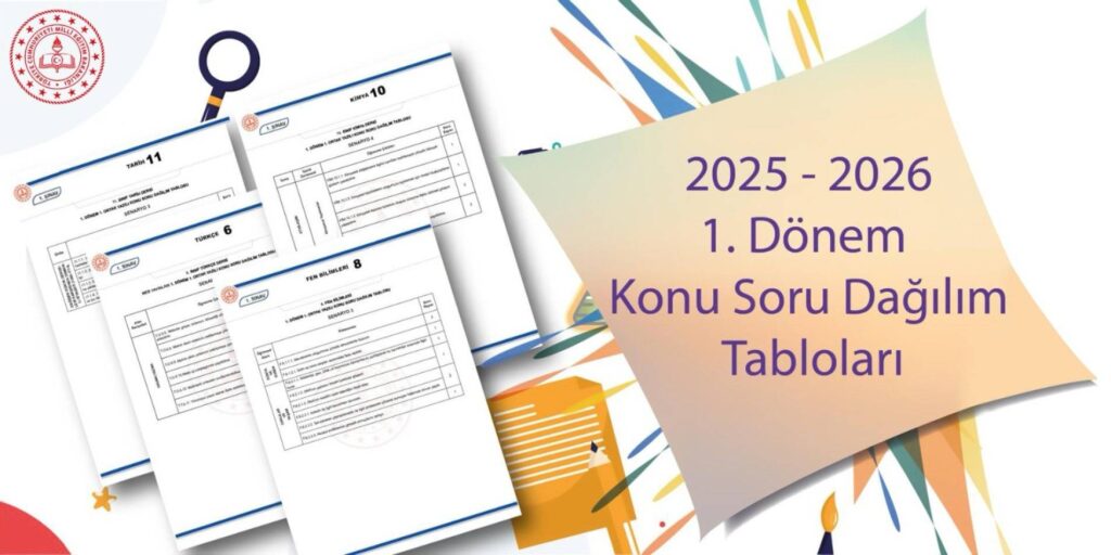 ortak yazili sinavlar konu soru tablolari yayimlandi 6ssJaxh2